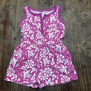 Tea Collection Floral Romper sz 4